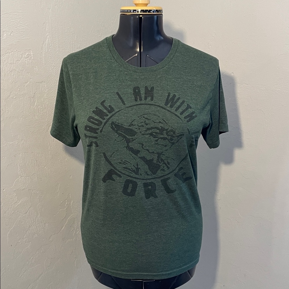 Old Navy Collectabilitees Dark Green Yoda Graphic Tee